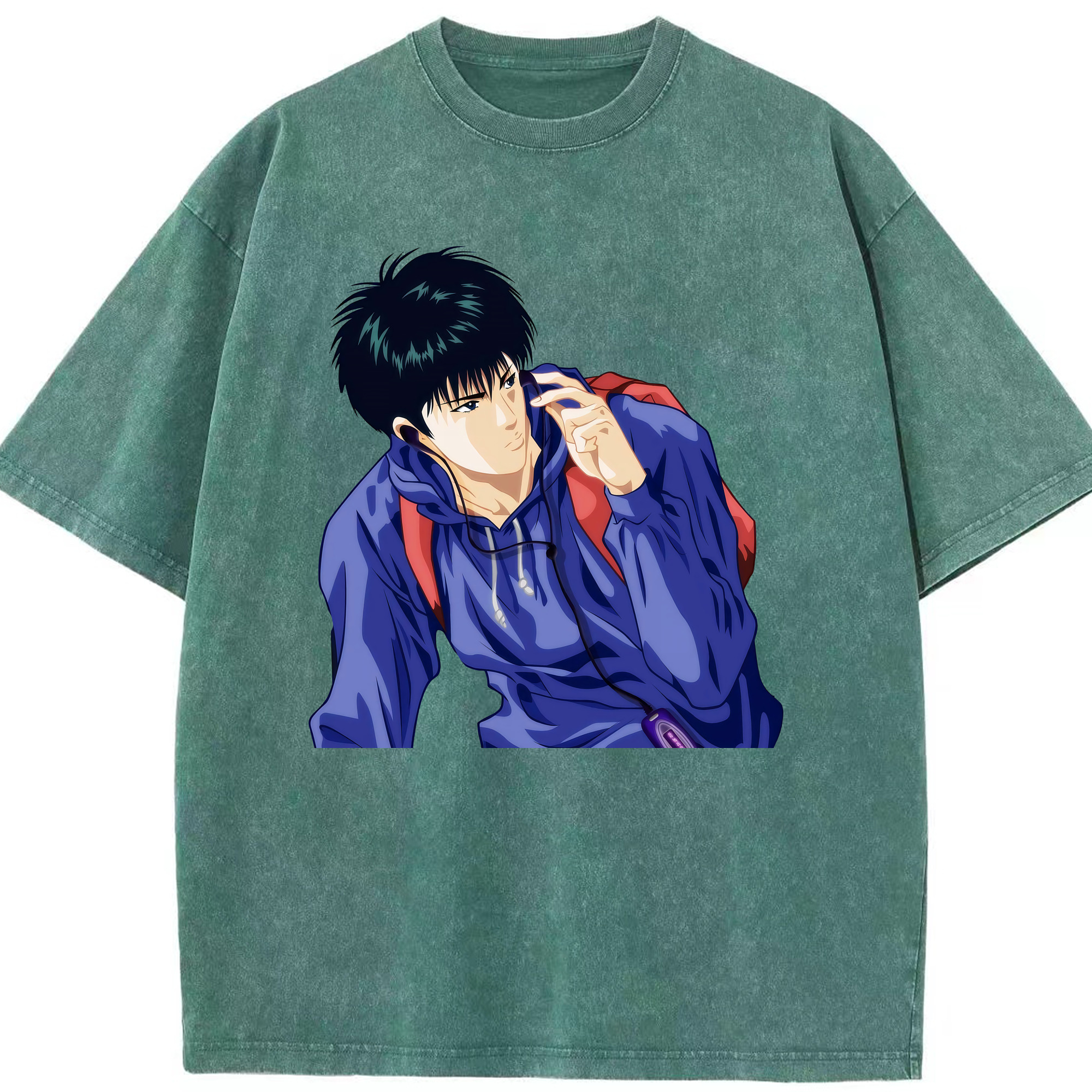 （画像用） SLAM DUNK／スラムダンク 綿100% ヴィンテージ風 半袖Tシャツ（フロントプリント）